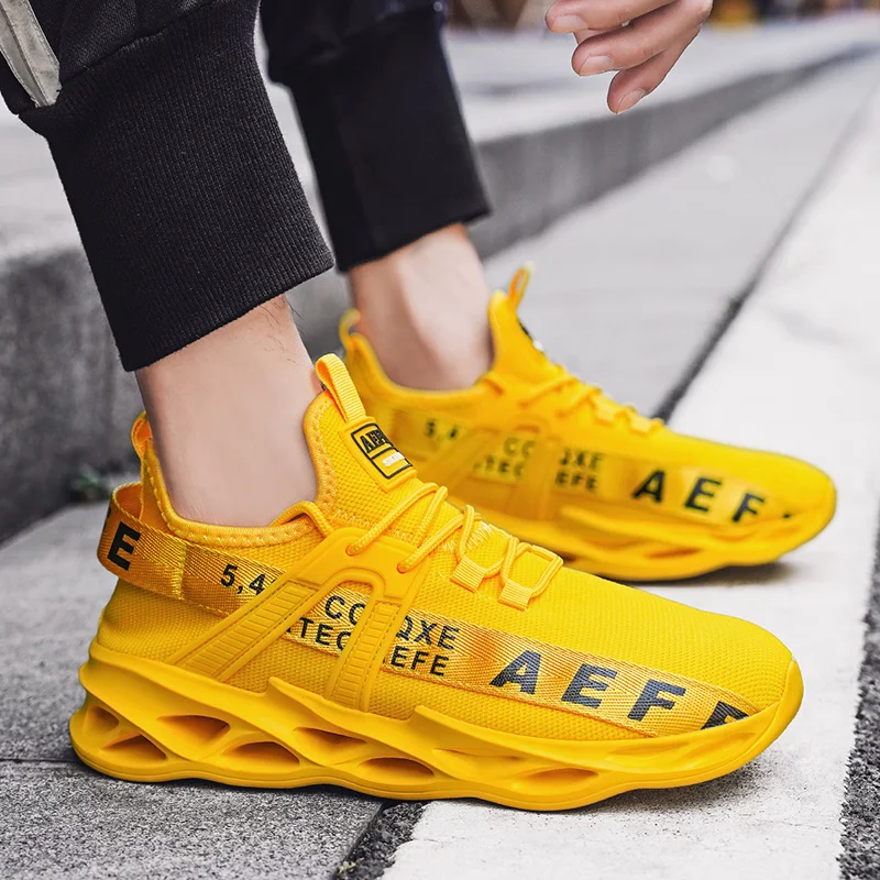 MAEDEF Men's Mesh Lace Up Running Sneakers Outdoor Walking Anti-skid Soft Tennis 2024 Classic Style Fashion Sports Shoes for Men