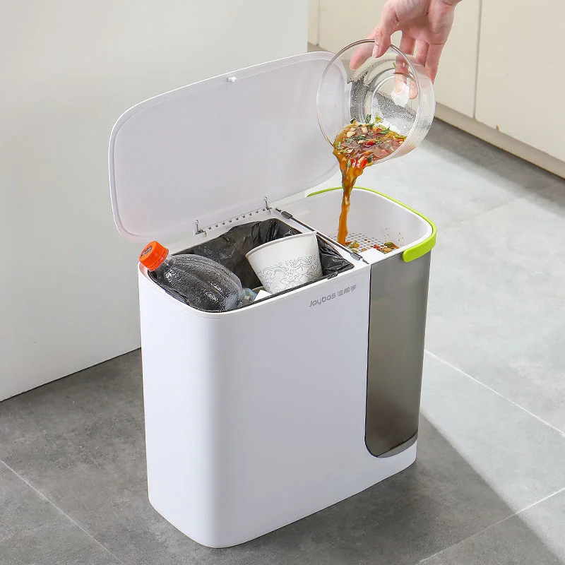 

In 2 1 Trash Can Filter Residue Separable Kitchen Water Bucket Waste Office Dustbin Tea Room Garbage Bin trash can bedroom