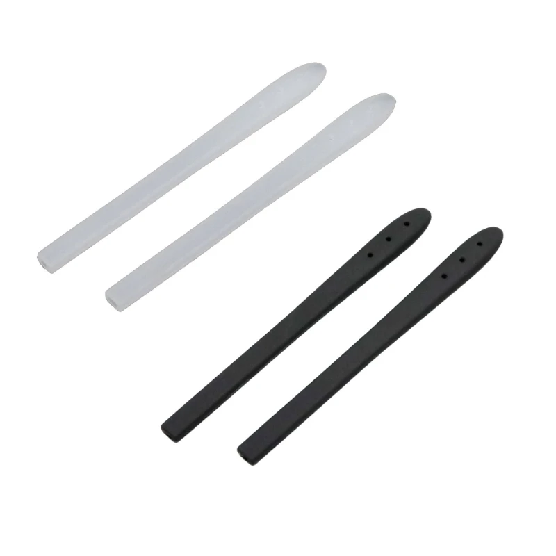 5 Pairs Silicone Eyeglass Leg Protectors Anti Slip Anti Scratch Lightweight Soft Fit for All Glasses Black White Available