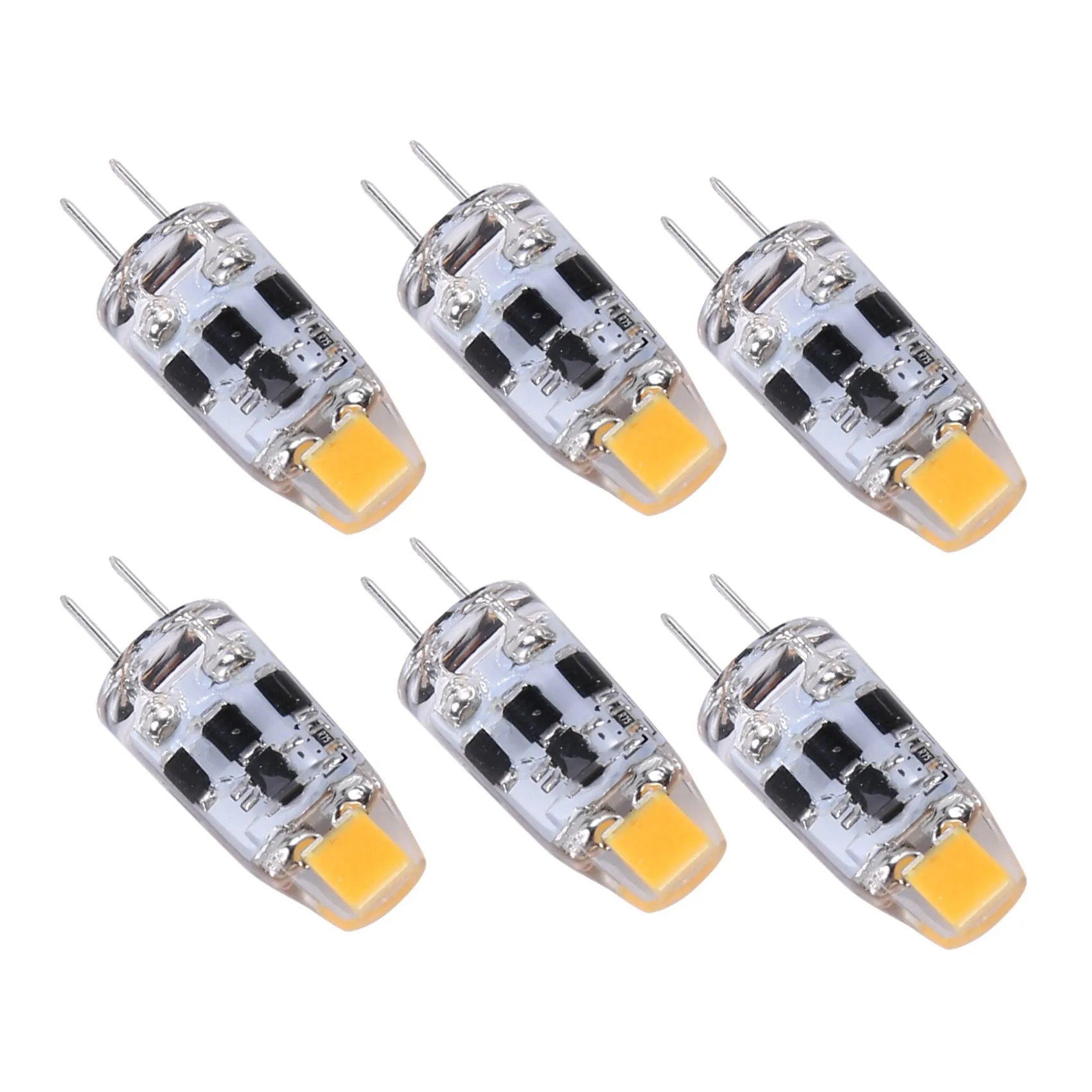 G4 Bulb 2W G4 Led Bulb Is Equivalent to 20W G4 Halogen Bulb Replacement Part,G4 Base Ac/Dc12V-24V, Warm White 10Pcs