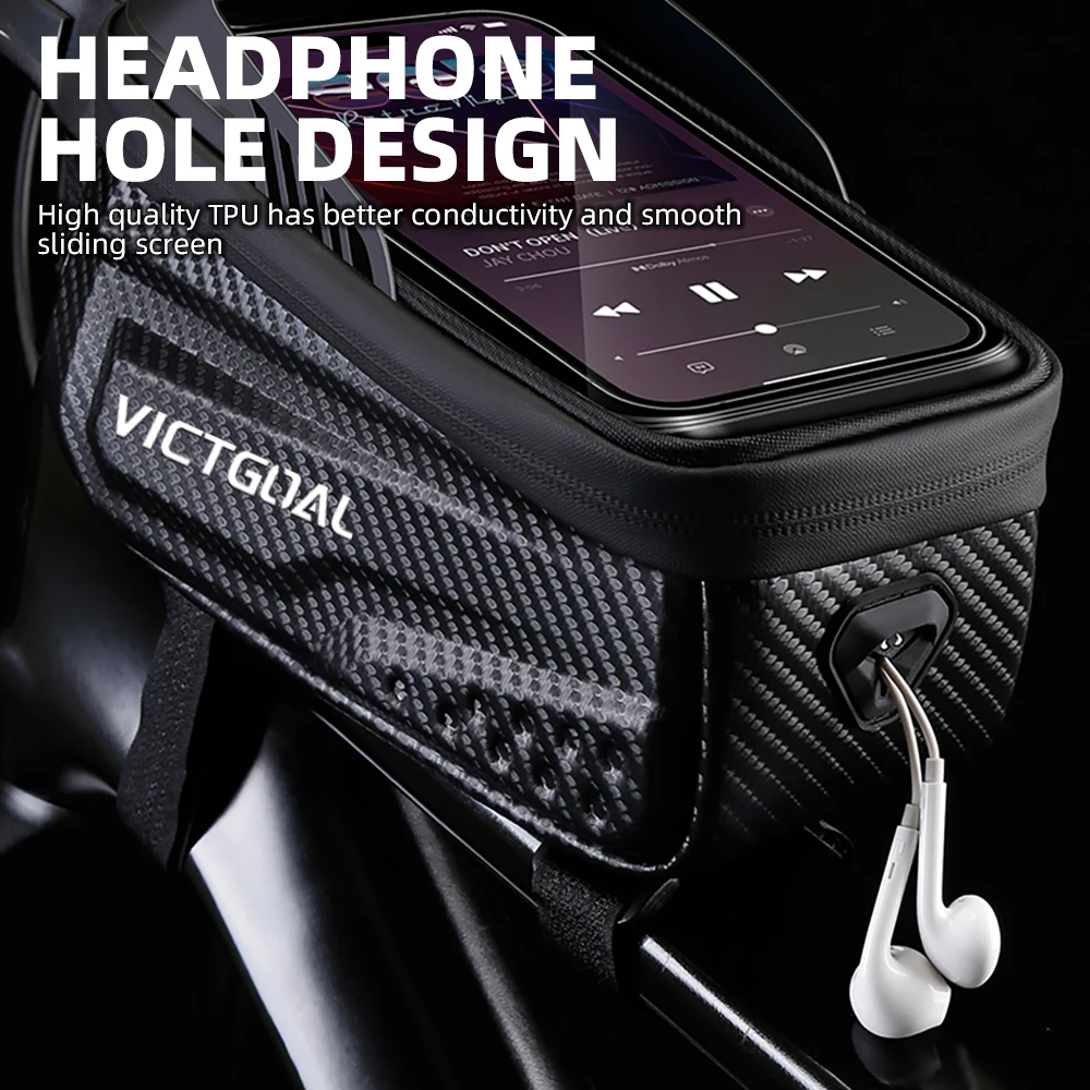 VICTGOAL Bicycle Bags Top Tube Front Case Waterproof Touchscreen Storage MTB Road Bike Bag Large Capacity Cycling Accessories