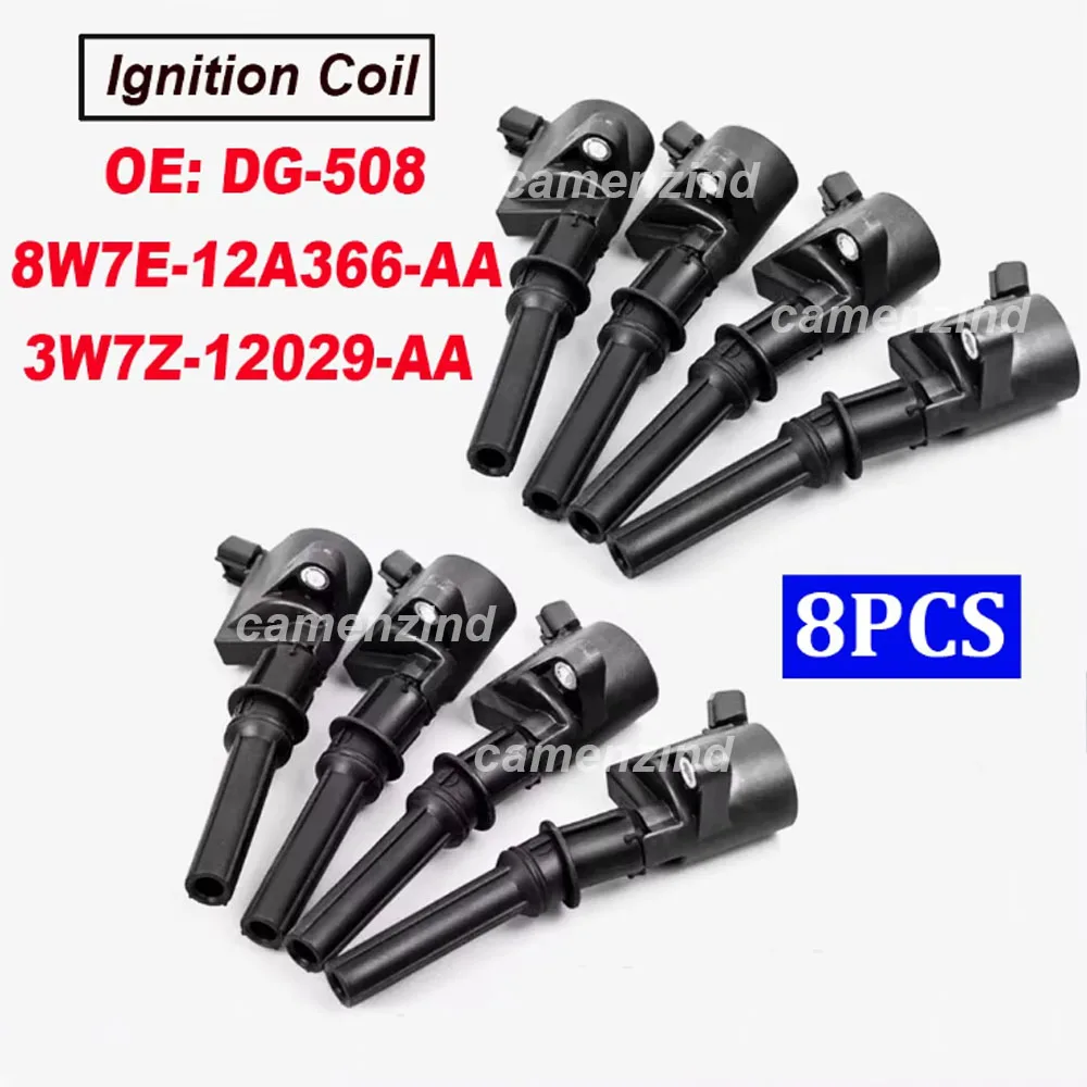 

8PCS Ignition Coil DG-508 For F-150 F-250 E-150 Explorer Mustang Lincoln Mercury DG508 3W7Z-12029-AA 8W7E-12A366-AA 3W7Z12029AA