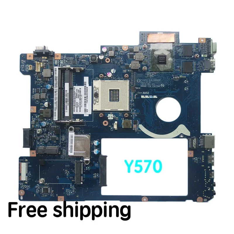 

Подходит для Lenovo Y570, материнская плата для ноутбука PIQY1 LA-6882P Rev: 2,0, материнская плата, 100% протестирована, полностью работает, бесплатная доставка