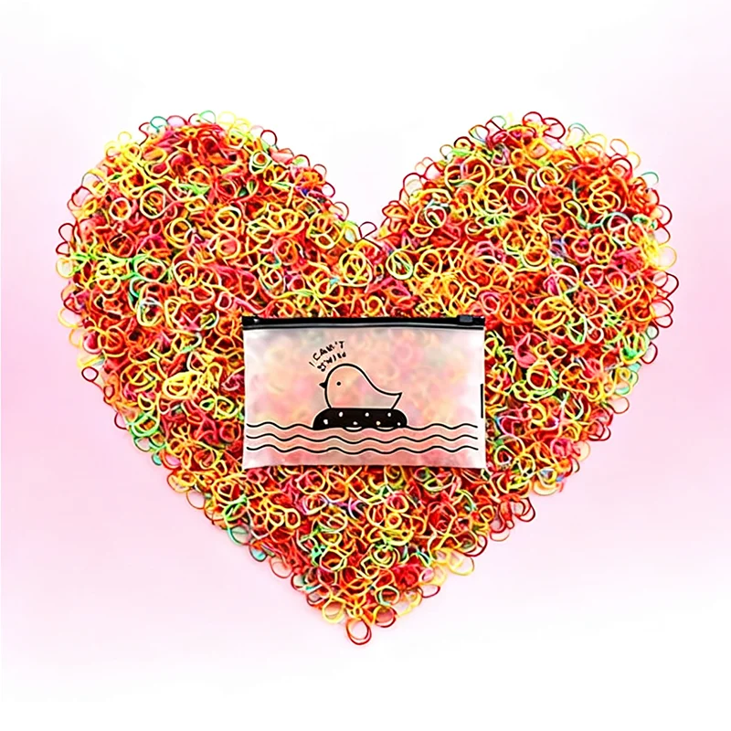 Colorful Disposable Rubber Bands (Zipper Bag Pack) - Multipurpose Small Elastic Bands