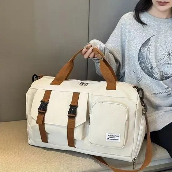 

New Sport Fitness Oxford Cloth Lightweight Handheld Travel Bag Wet And Dry Separation Boarding Luggage Bag Casual Simple Design