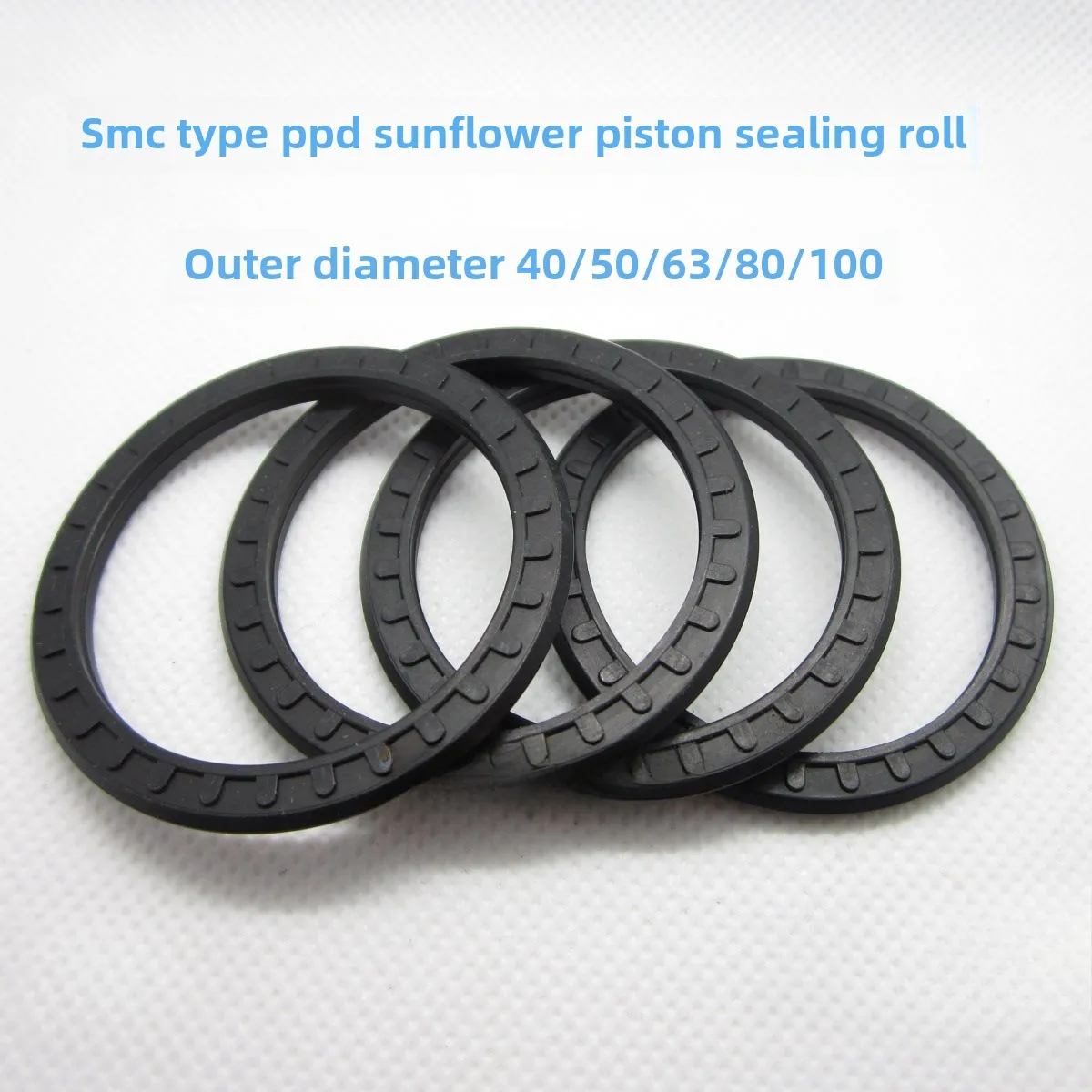 1Pcs PPD type sealing ring SMC type, sunflower type PSD cylinder piston sealing ring 40/50/63/80/100