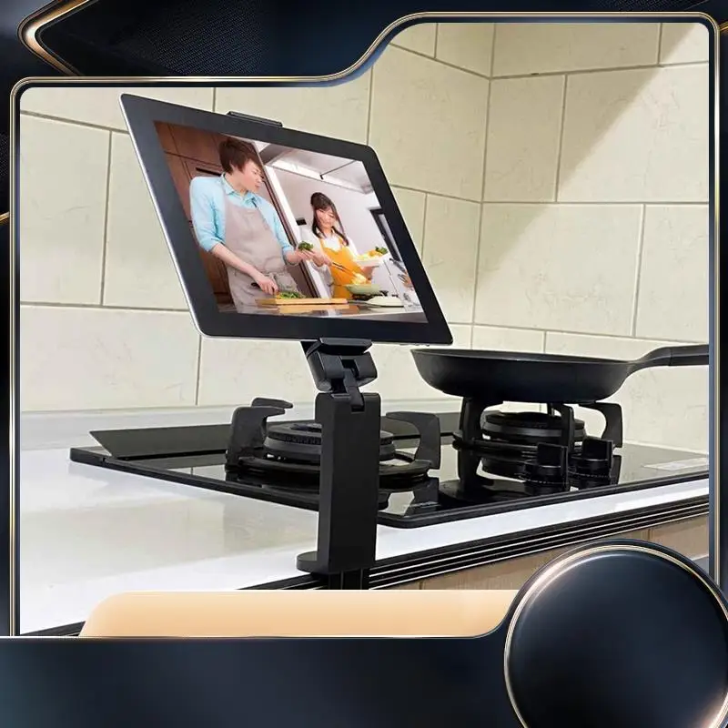 

Desktop Lazy Bracket 4-6.5 Inch Liftable Folding Rotating Clip Travel Live Universal Mobile Phone Bracket A Durable-N34R