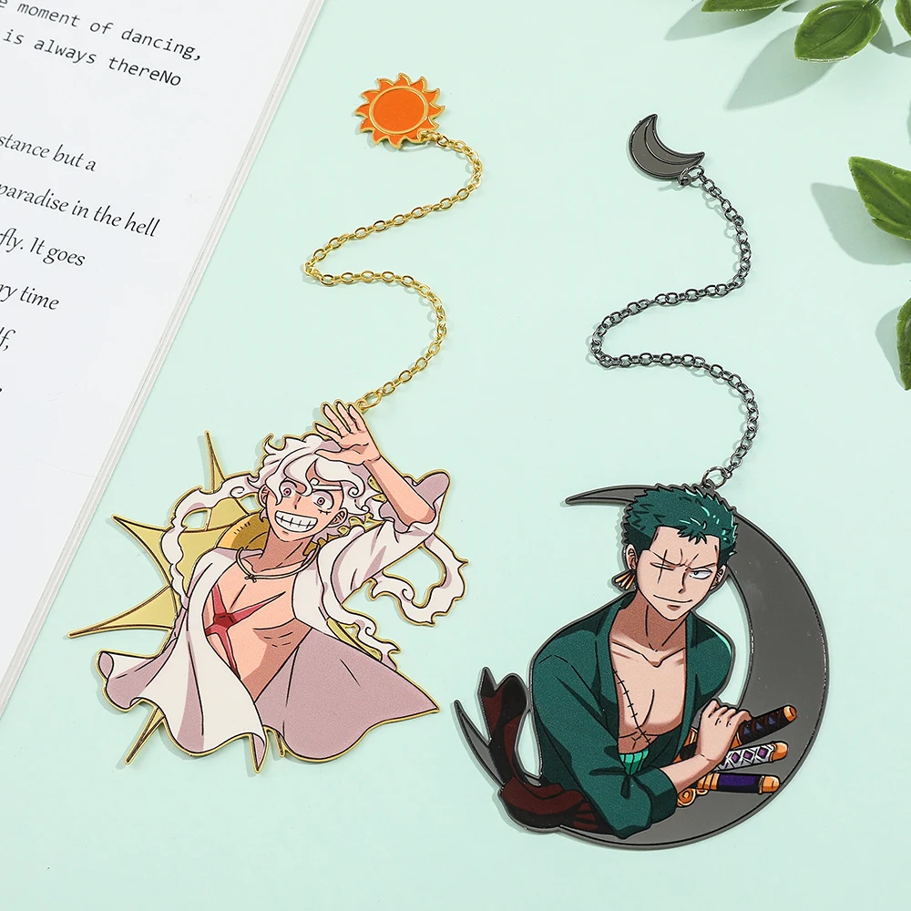 anime cinco velocidade luffy zoro bookmark colecao metal bookmarks para fas gift stationery para o amante livro novo pc 01