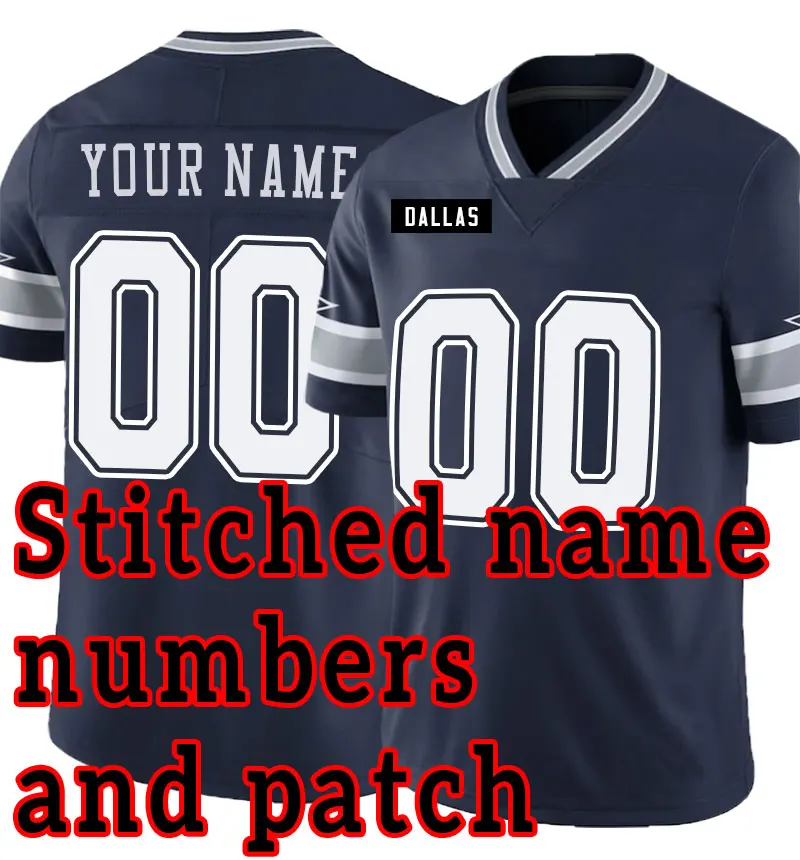 Gestikt American Football Jersey Custom Detroit, Buffalo, Dallas, Houston, Kansas City, Pittsburgh, Philadelphia, New York, Chicago