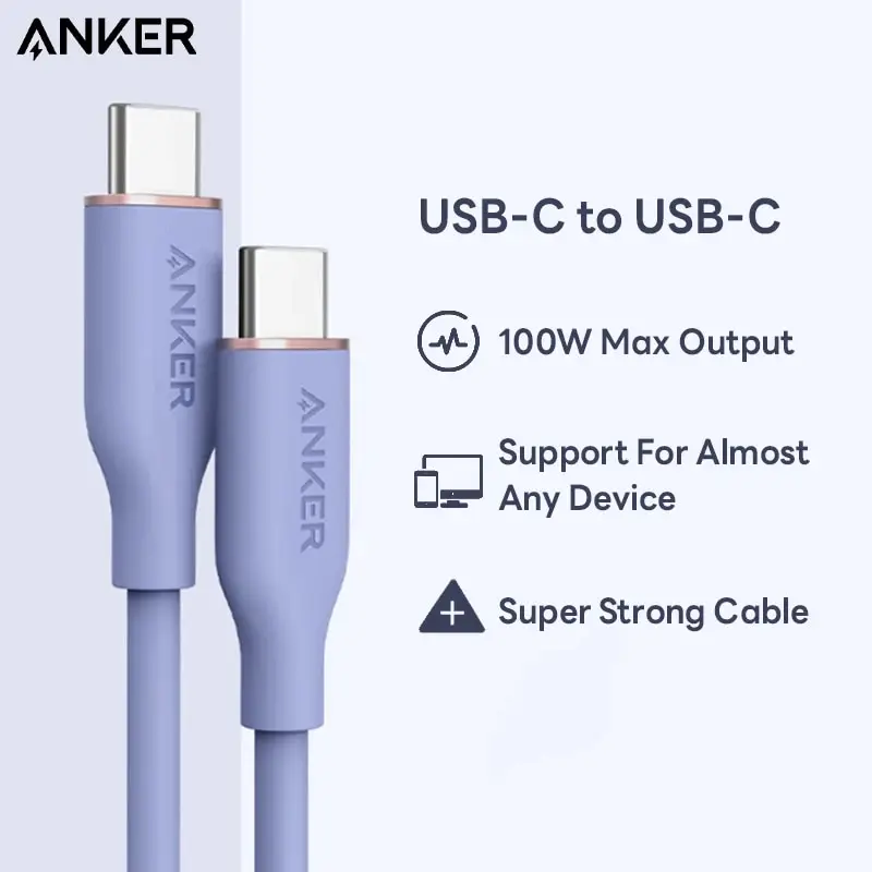 Anker PowerLine III Przepływ USB typu C ze złączem Lightning 6 stóp Kabel USB 2.0 typu C Szybkie ładowanie dla iPhone serii 15