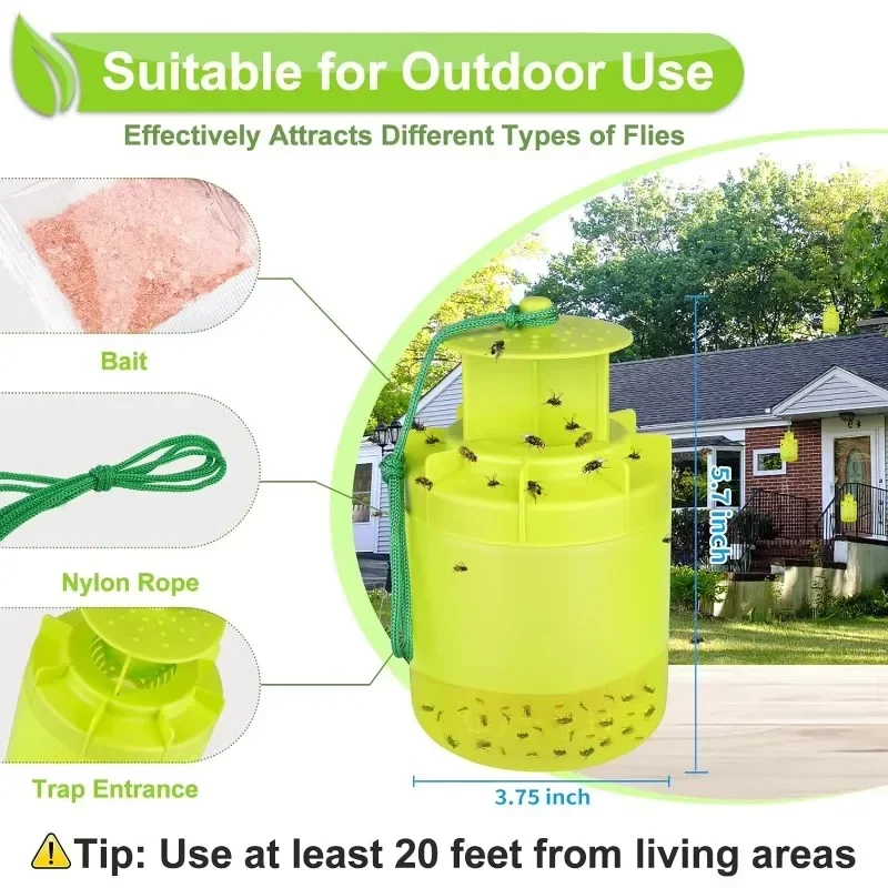 

Outdoor Hanging Trap Reusable Pest Catcher Fly Killer Pest Killer Suitable for Capturing Insects in Pasture Gardens Accessories