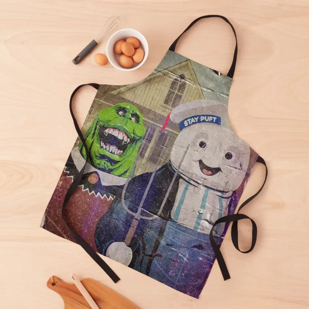 

American Ghostic Apron Kitchen For Man Kitchen Women chef for man Household Items Kitchen Apron