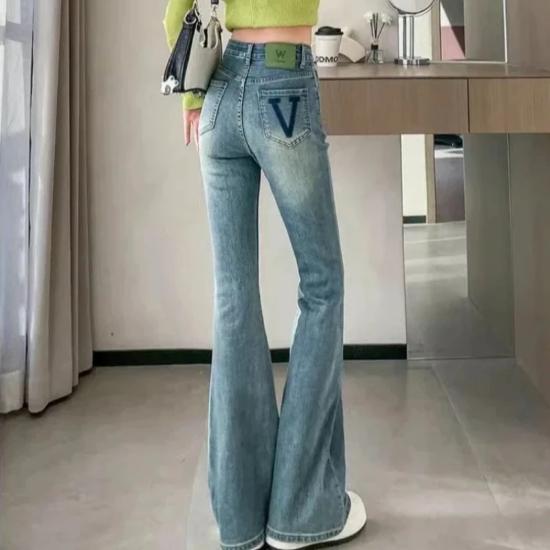 

Slim Fit Stretch Denim Pants for Women Solid Color Trousers Skinny Cheap Emo New In Womens Jeans 2025 Fashion High Quality Cool