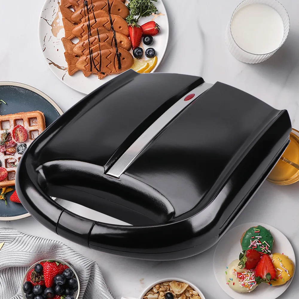 Cross-border US standard large steak machine household multi-functional barbecue frying pan sandwich breakfast machine panini