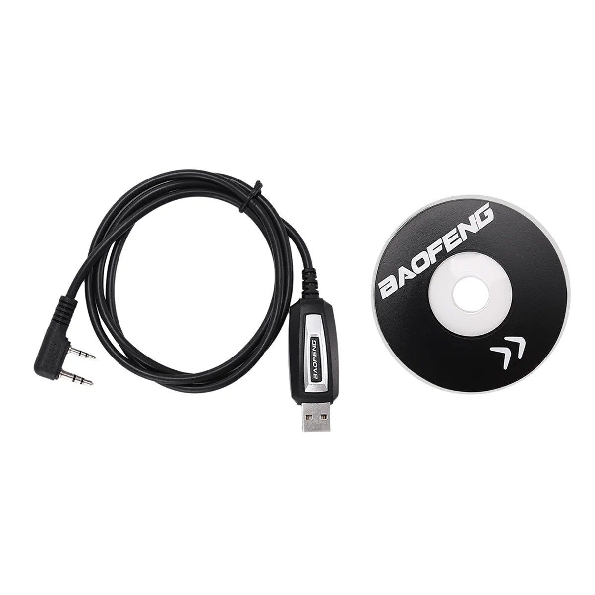 สายเคเบิลการเขียนโปรแกรม USB + ไดร์เวอร์ซีดีสําหรับวิทยุสองทาง UV-5R -888S -F8