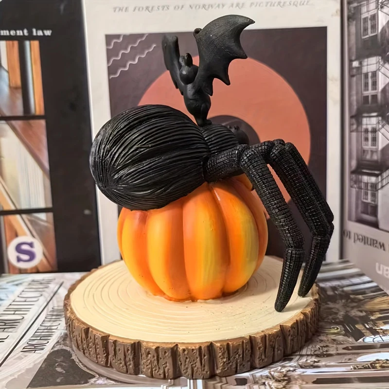Halloween Spider Pumpkins Decorations For Fall Halloween Home Decor Tabletop Partydecor And Holiday Decorations