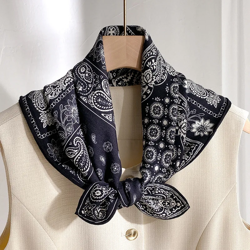 70% wool 30 % Real Silk Scarf Women Shawls Wraps Foulard high quality Scarves Pashmina Female Hijab Bandana elegant Kerchief