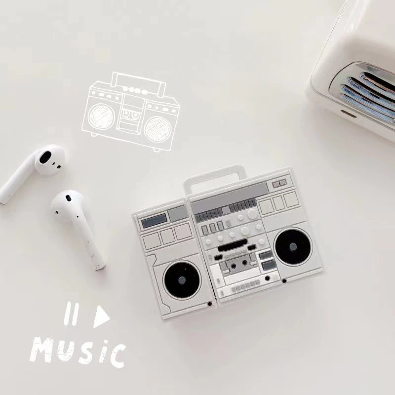 Radio creative silicone ear case for Apple airpods pro for airpods1/2 generation thickened anti-drop silicone material