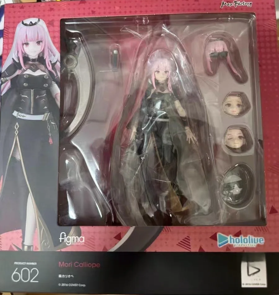 Max Factory originele modelset figma hololive Mori Calliope anime actiefiguur verzamelmodel speelgoed voor jongens H=150mm