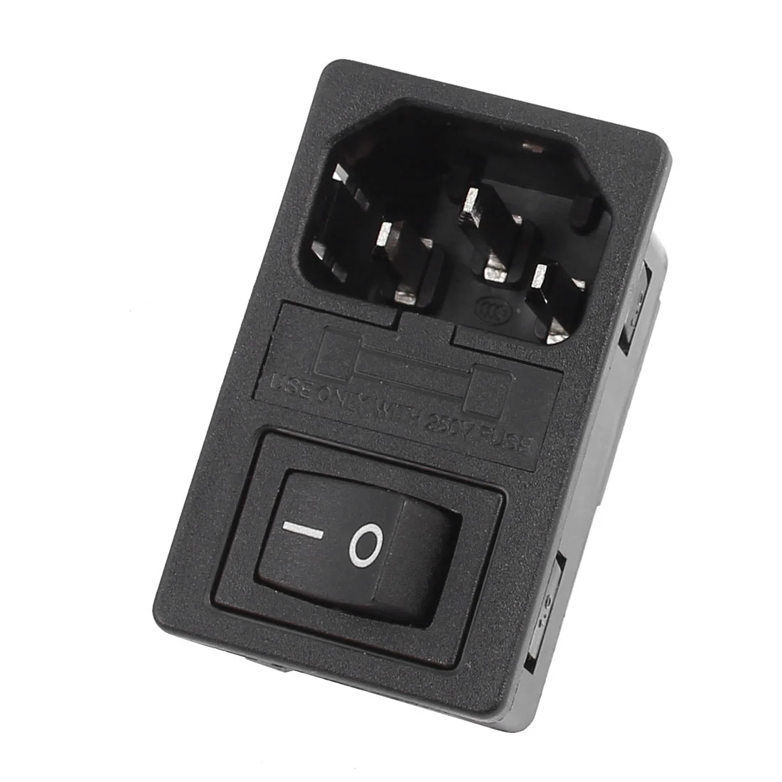 

IEC 320 C14 Inlet Male Power Socket 250V 10A 3Pin Fuse Holder with Rocker Switch Fuse Switch Connector Plug Connector