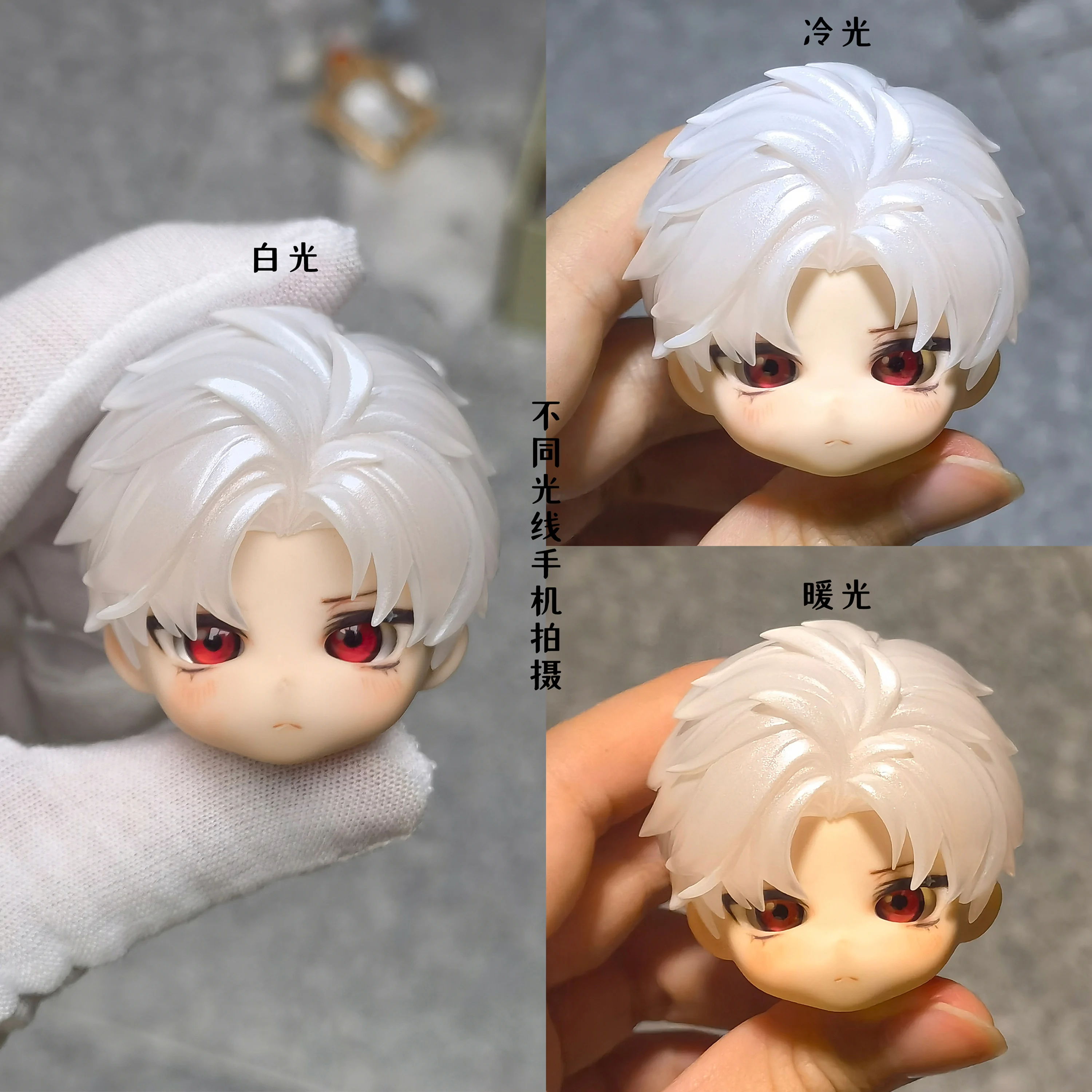 Love and deepspace Sylus OB11 Gsc BJD Hair Shell Wig, Amovible Handmade Butter Accessrespiration, Game Props, Anime Figure Toy Gift for Kids