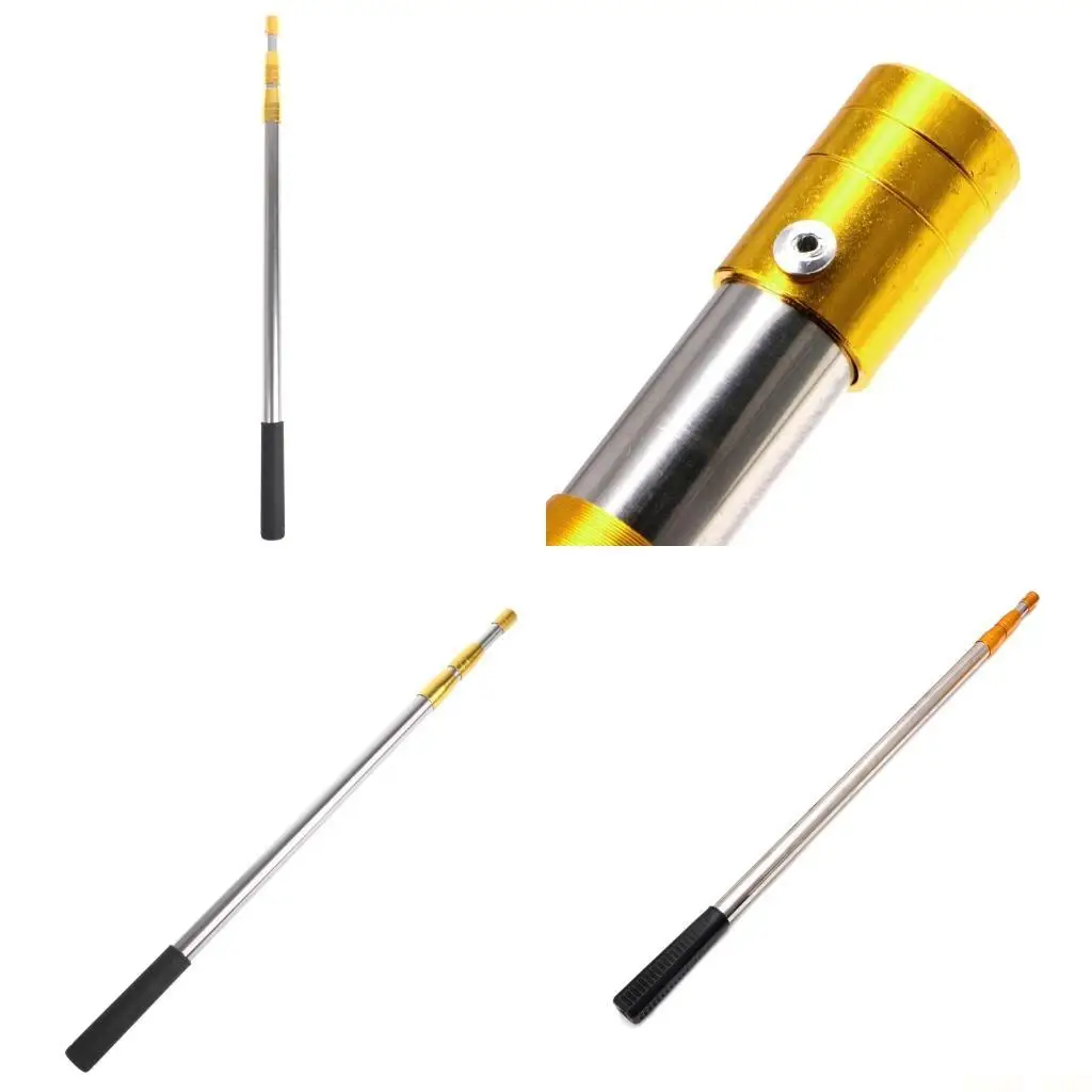 

U2JB 1.5m Head Ring Prong Harpoons Rod Fish Dip Net Telescopic Bar