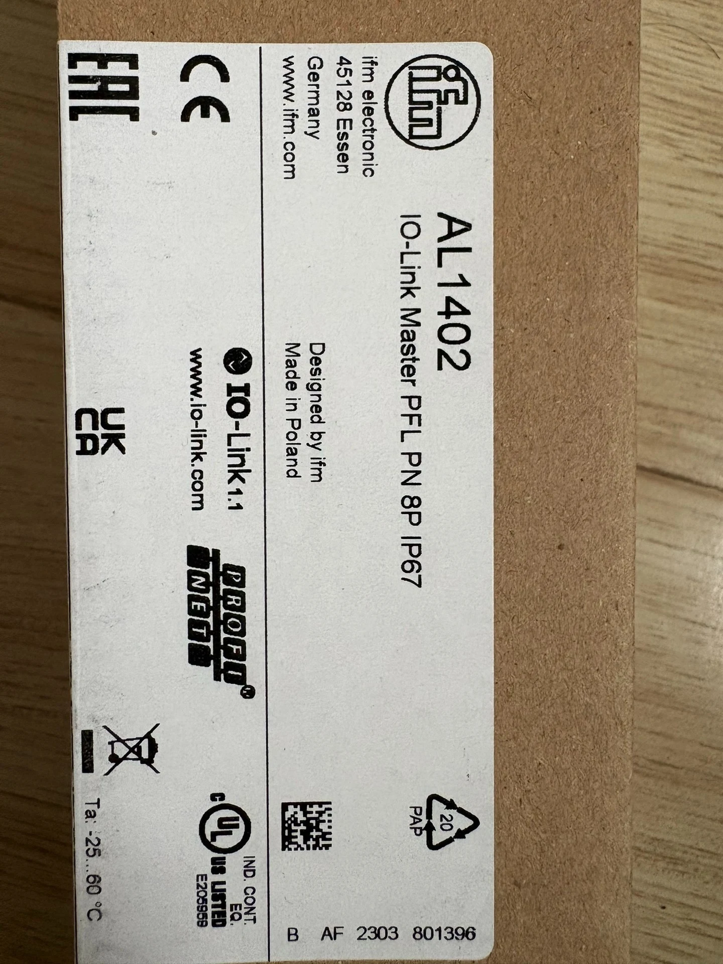 New IO-Link Master Module, Model AL1402, Original From Germany