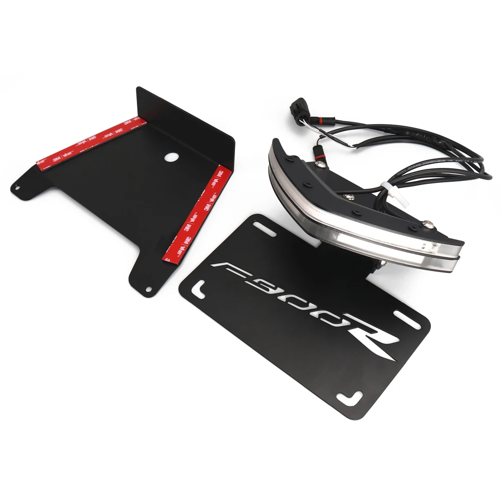FOR BMW F900R F900XR motorcycle integrated short tail license plate bracket with LED brake and turn signal light license plate h #6