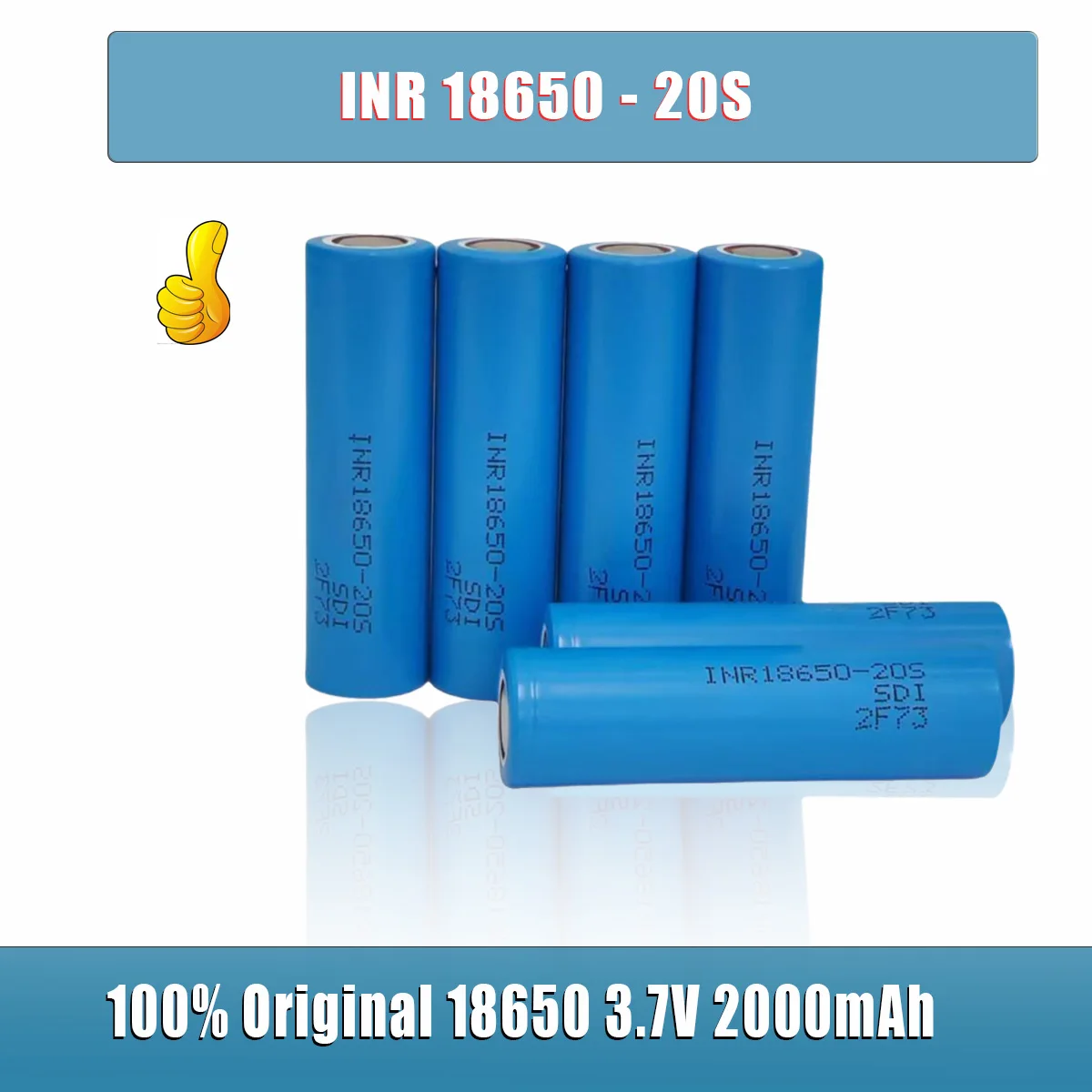 

100% Original 2000mAh 3.7V 18650 20S Lithium Rechargeable Battery Suitable for GTL Evrefire Flashlight Battery Electric Shaver