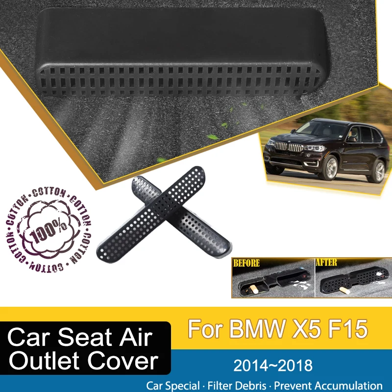 

Car Air Condition Vent Covers For BMW X5 F15 2014 2015 2016 2017 2018 Dustproof Under Seat Moulding Outler Film Auto Accessories