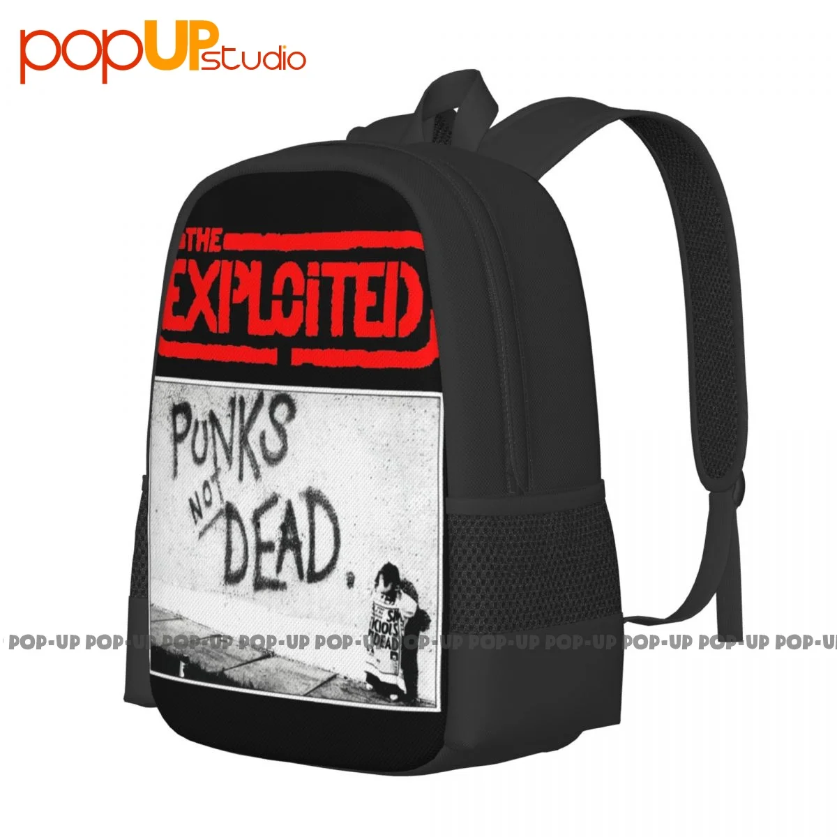 The Exploited Scottish Punk Rock Band Punks Not Dead Backpack Large Capacity Softback School Sport Bag