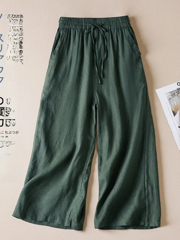 

Свободные широкие брюки V-Ne, винтажные драпированные повседневные универсальные брюки больших размеров с высокой талией, прямой крой, летние...