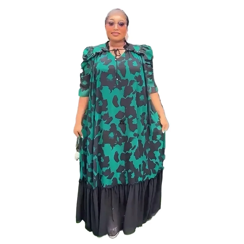 

Африканские платья для женщин Традиционная африканская одежда Дашики Анкара Наряды Платье Абая Шифоновое платье с принтом