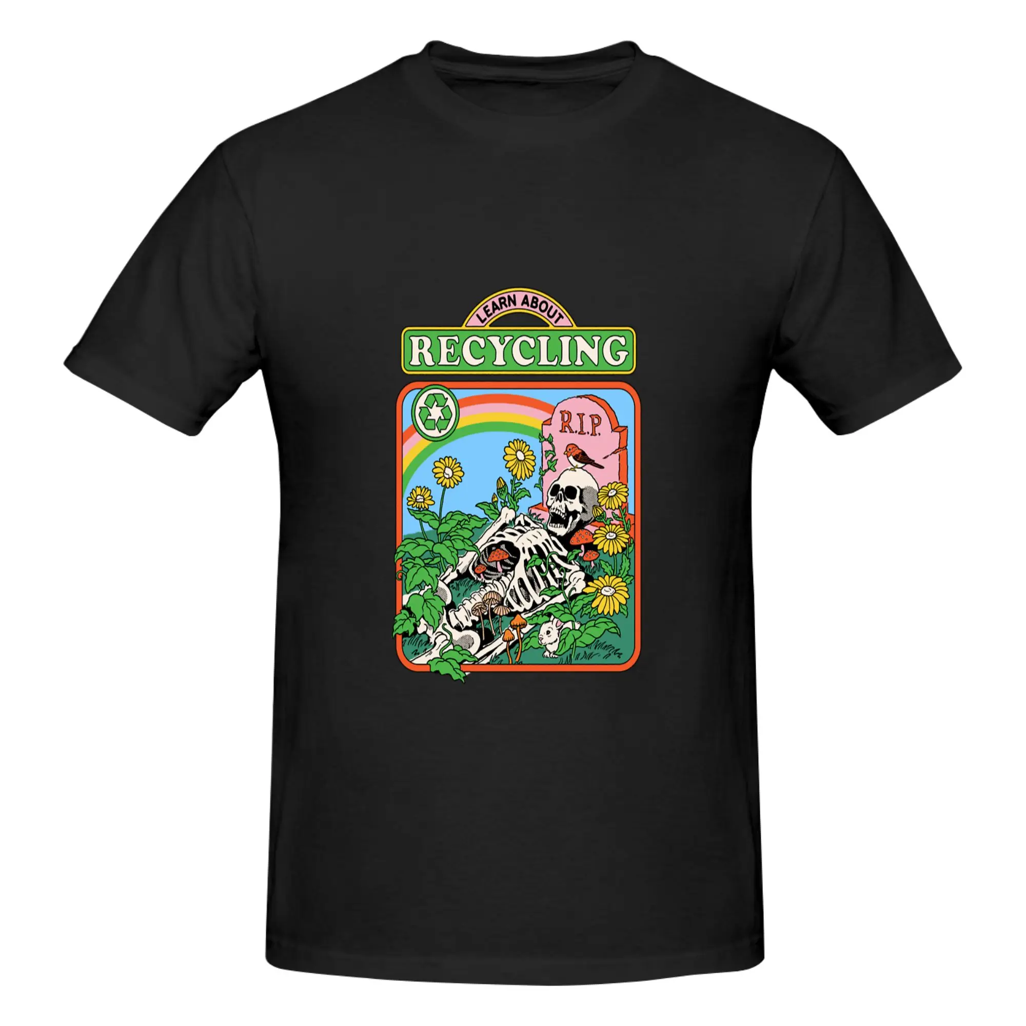 Funny Learn About Recycling  Men's Printed T-Shirt Unisex T shirtBasketball