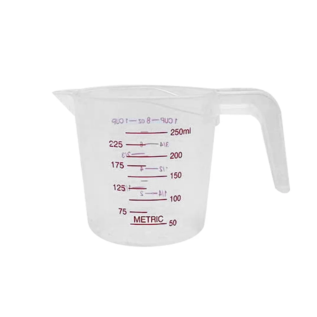 Measuring Cup Portable Reusable Hand Held Transparent Scaled Cups Kitchen Cooking School Laboratory Tools