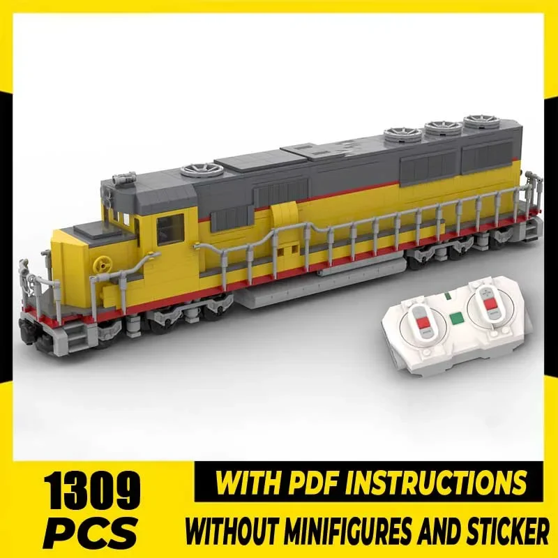 

Модель железного поезда Moc, строительные кирпичи, дизельный локомотив, EMD SD50, Союз, Pacifc, технологические блоки, подарки, сборка своими руками, праздничная игрушка