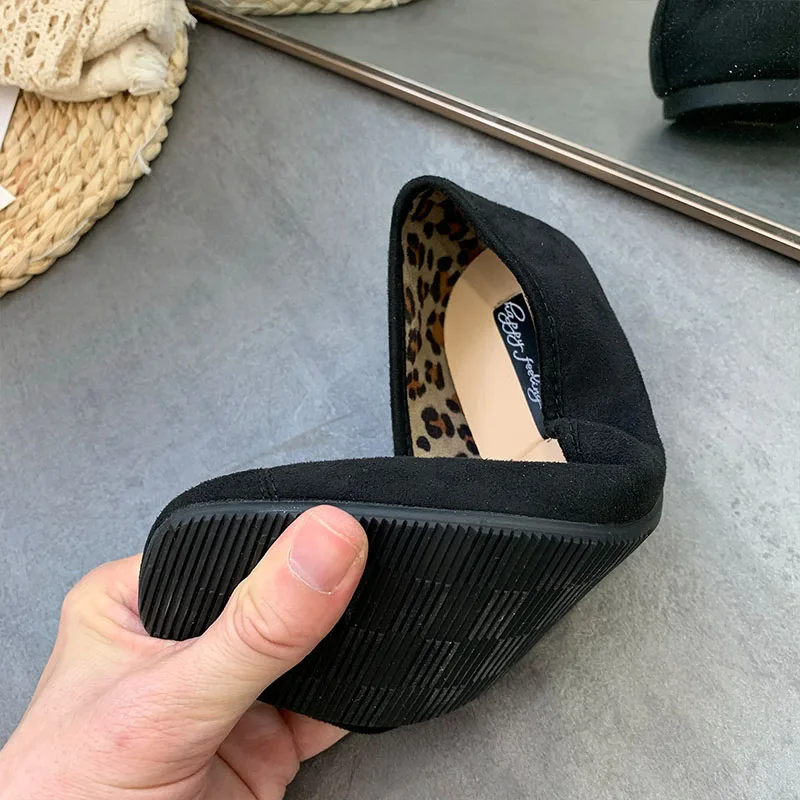 Modische flache Damenschuhe, Ballerinas, neue Frühlings- und Herbstkollektion, weiche Slip-On-Schuhe für Damen, Schmetterlingsknoten, flache Damenschuhe. – Detail 21