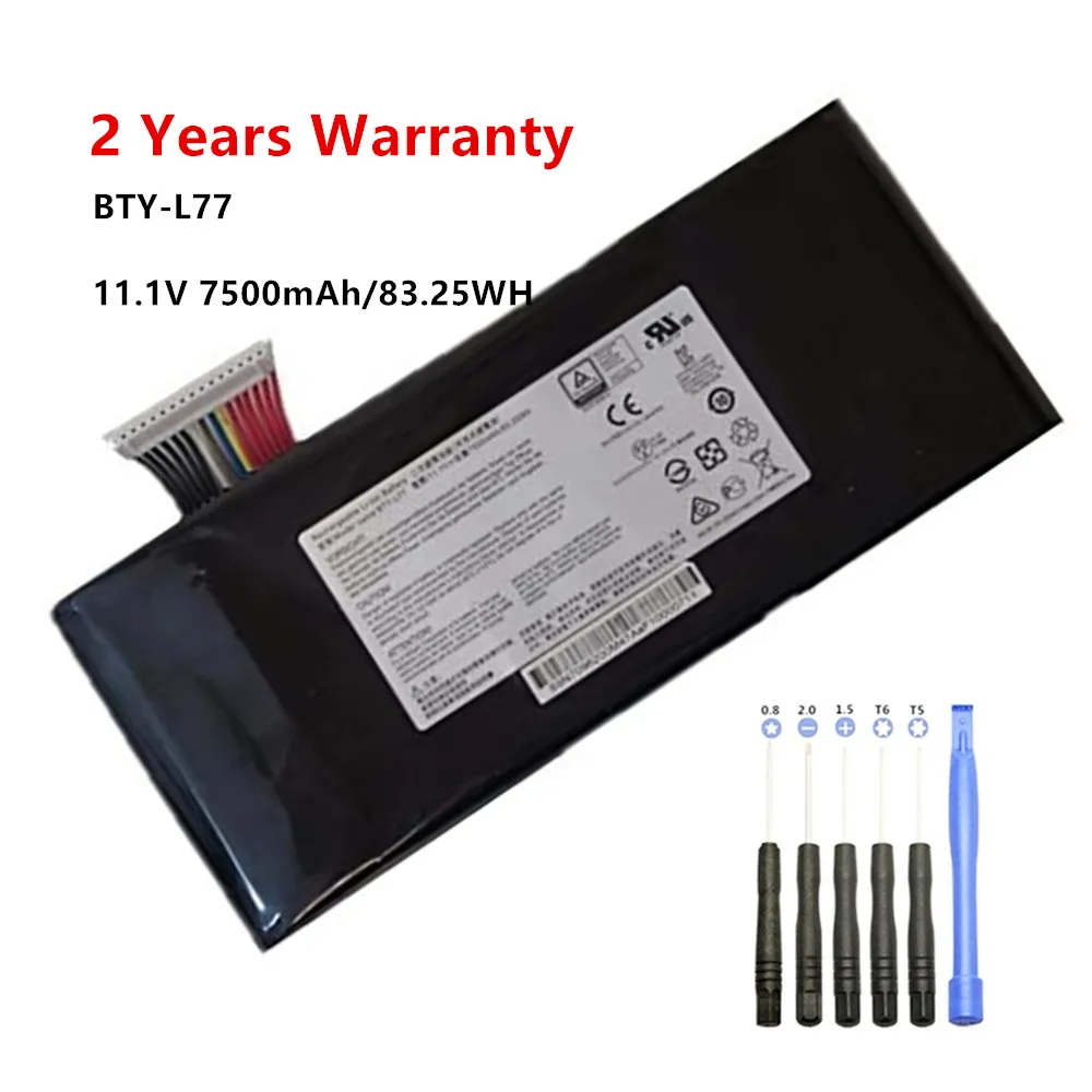 

ZNOVAY BTY-L77 Laptop Battery For MSI GT72 2QD GT72S 6QF WT72 GT72VR MS-1781 MS-1782 MS-1783 2PE-022CN 2QD-1019XCN 2QD-292XCN