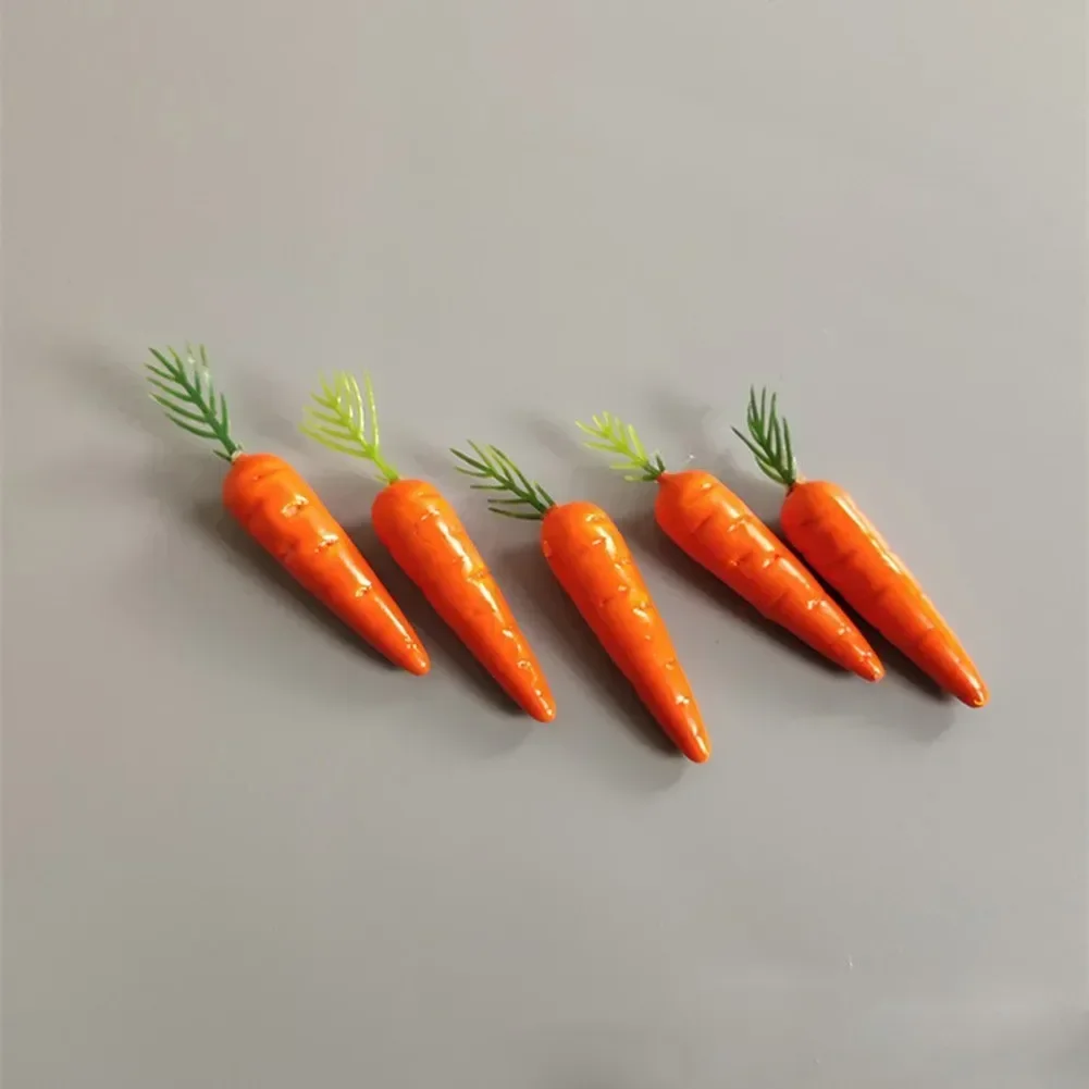 Easter Decoration Simulation Mini Carrot Foam Simulation Vegetable Carrot Children Easter Gift Home Decor Doll House Accessories