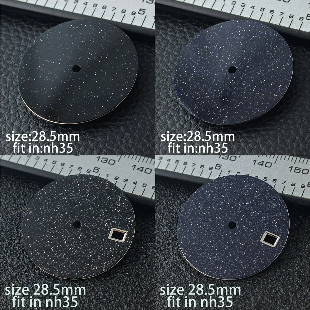 28.5mm NH35 high-quality starry sky dial accessory, suitable for repairing and modifying NH35/NH36/NH38 movement watches