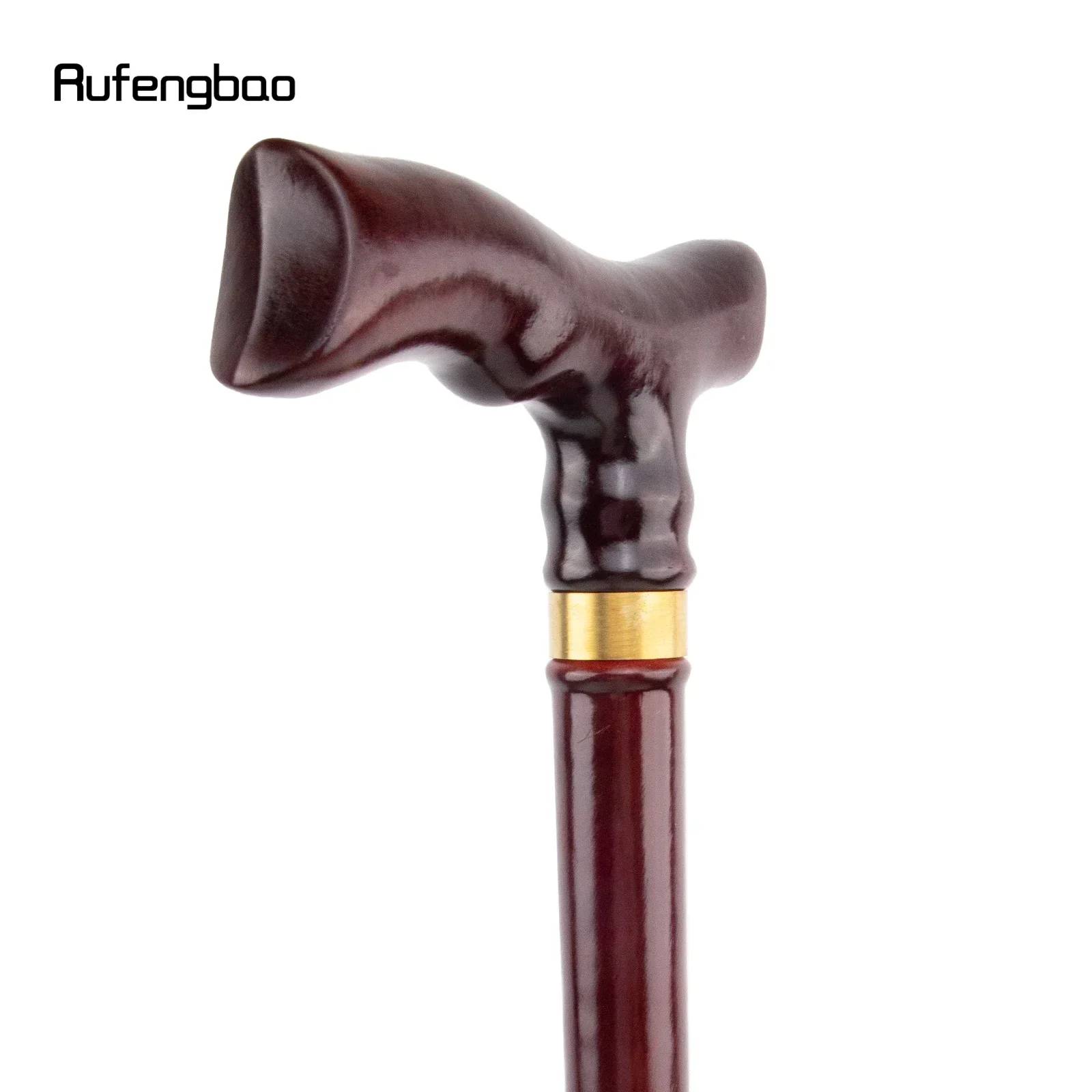 الأحمر خشبية واحدة مشتركة موضة عصا للمشي ديكور تأثيري حفلة عصا للمشي هالوين الصولجان العكاز العصا كروسيه 93 سنتيمتر