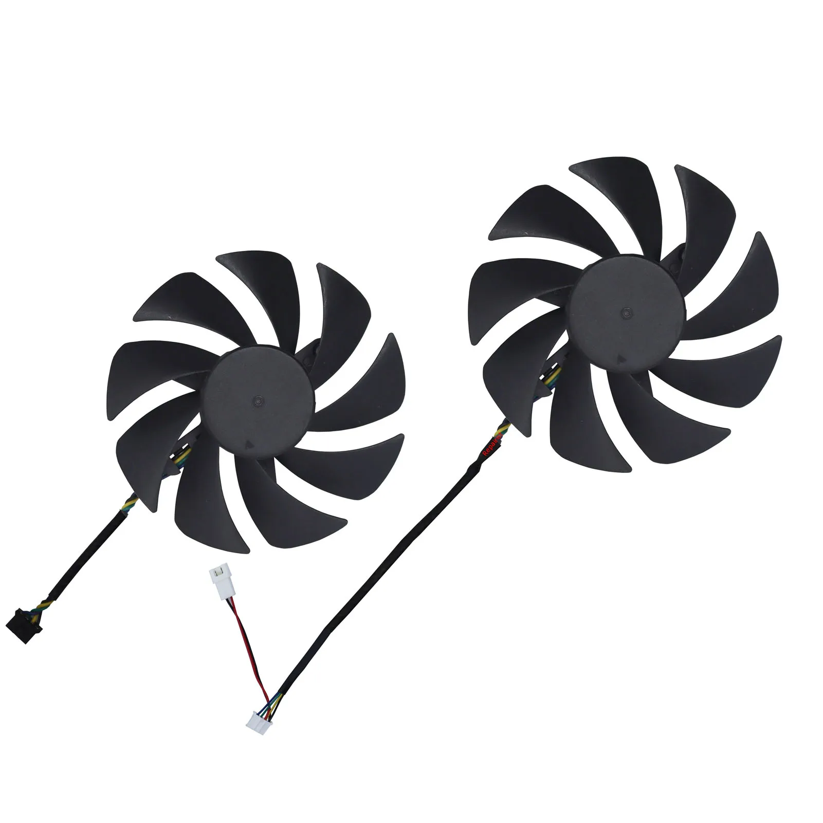 Video Card Cooling,GPU Cooler Graphics Cards Fan For DELL For LENOVO RTX3080 RTX3090 RTX 3060 3070 3060Ti,2Pcs/Set,PLA09215B12H