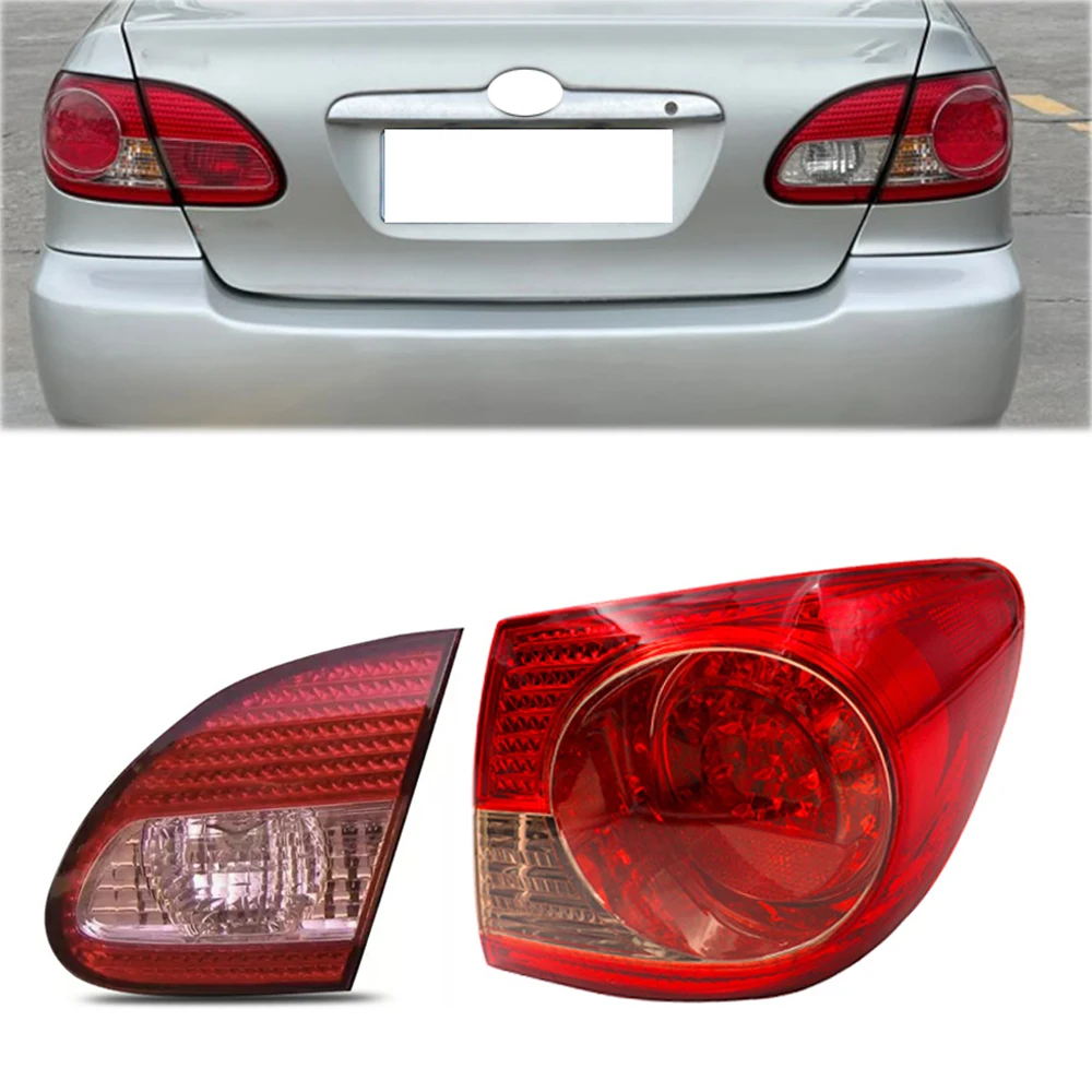 Rear Brake Light Inside Outside Tail Light Rear Fog Light Turn Signal Lamp For Toyota Corolla 2003 2004 2005 2006