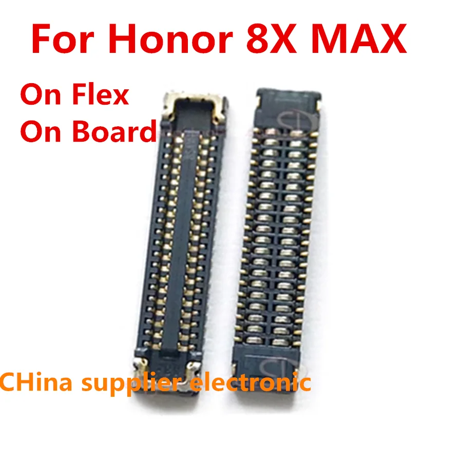 10pcs-100pcs Usb Charger Charging Dock Port Flex FPC Connector Plug For Huawei Honor  8X Max 40pin Tail plug motherboard