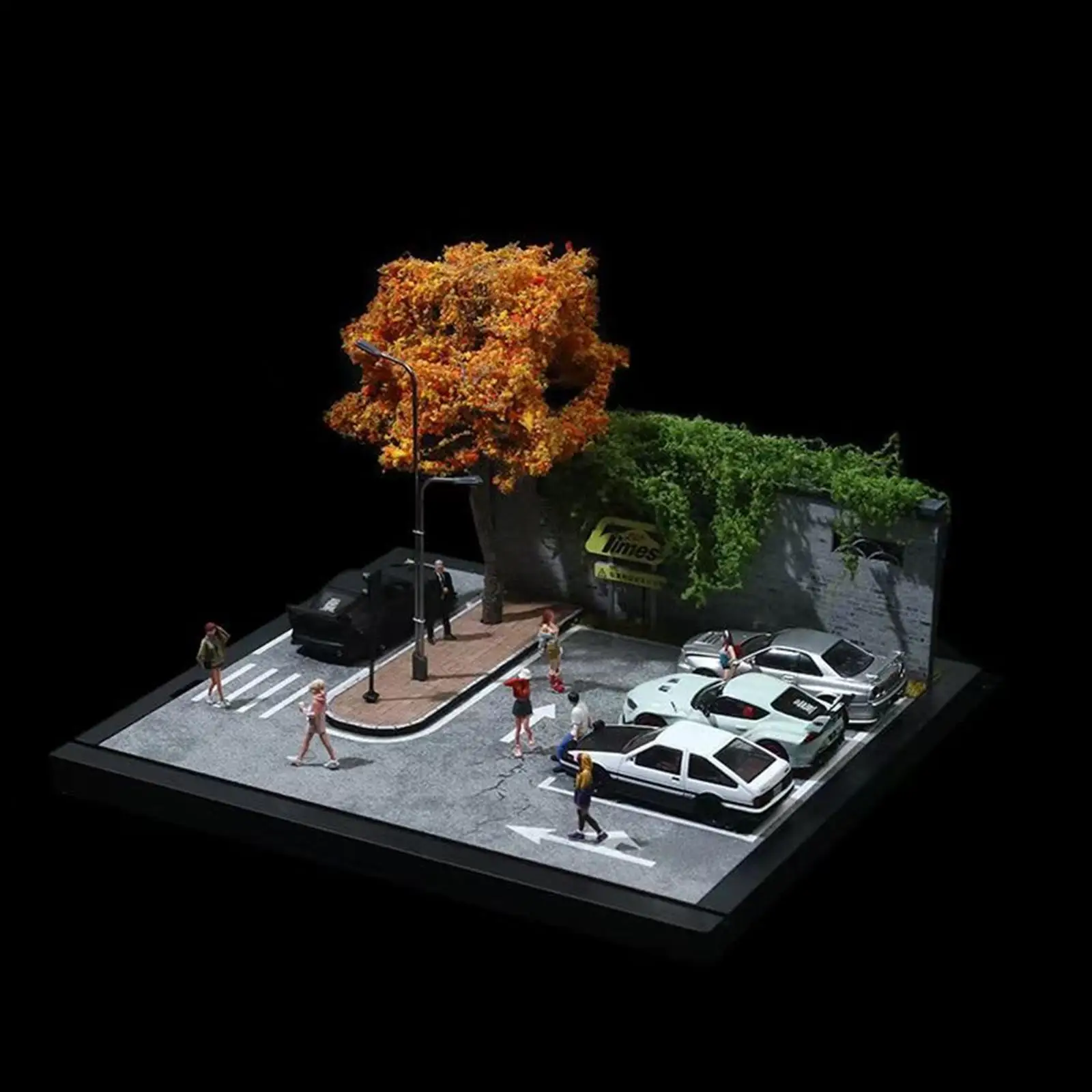 

1/64 Car Scene Model Parking Scenery for Model Car Action Figures Ornament