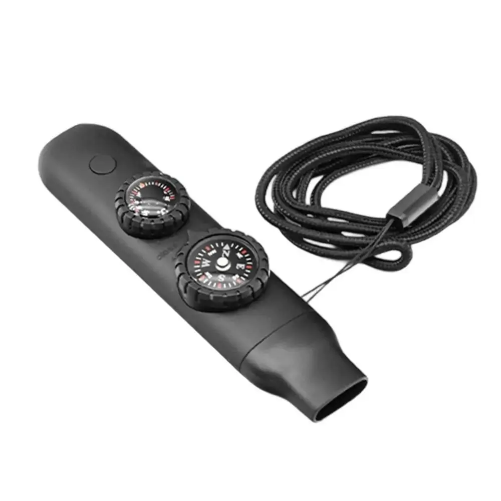 

5-in-1 Emergency Survival Whistle Compass Flashlight Outdoor Survival Whistle High Decibel Tools 5-in-1 Emergency Whistle