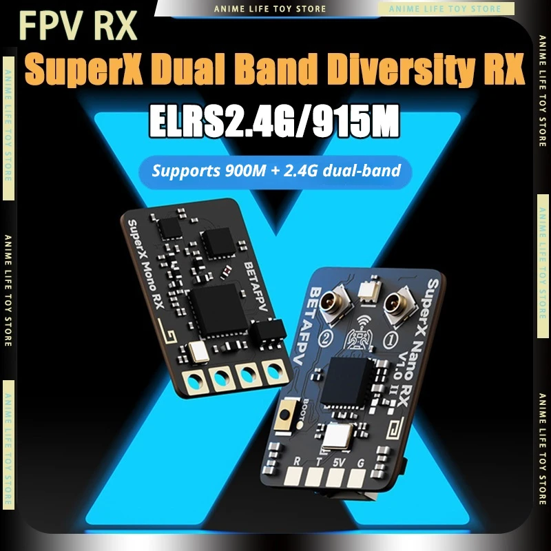 

BETAFPV SuperX RX Nano Mono ELRS 2.4G 915M Двухдиапазонный приемник True Diversity для FPV-дронов, для гонок и полетов на дальние расстояния, подарок для мальчиков, для самостоятельной сборки