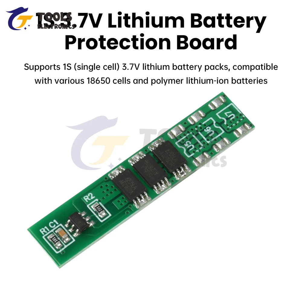 1S 3.7V Lithium Battery Protection Board 3MOS 4MOS 6MOS Compatible with 18650 Polymer Battery Protection Board