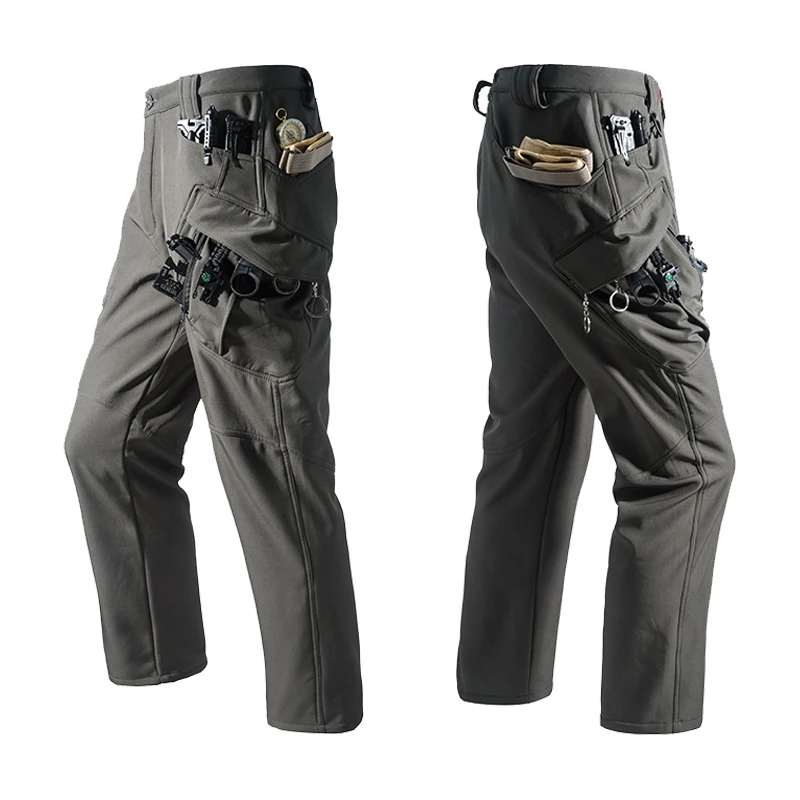 Herren City Gargo Winter Taktische Haifischhautjacken Wanderhose Angeln Klettern Trekking Lässige Jagd Campinghose M-5XL – Detail 26