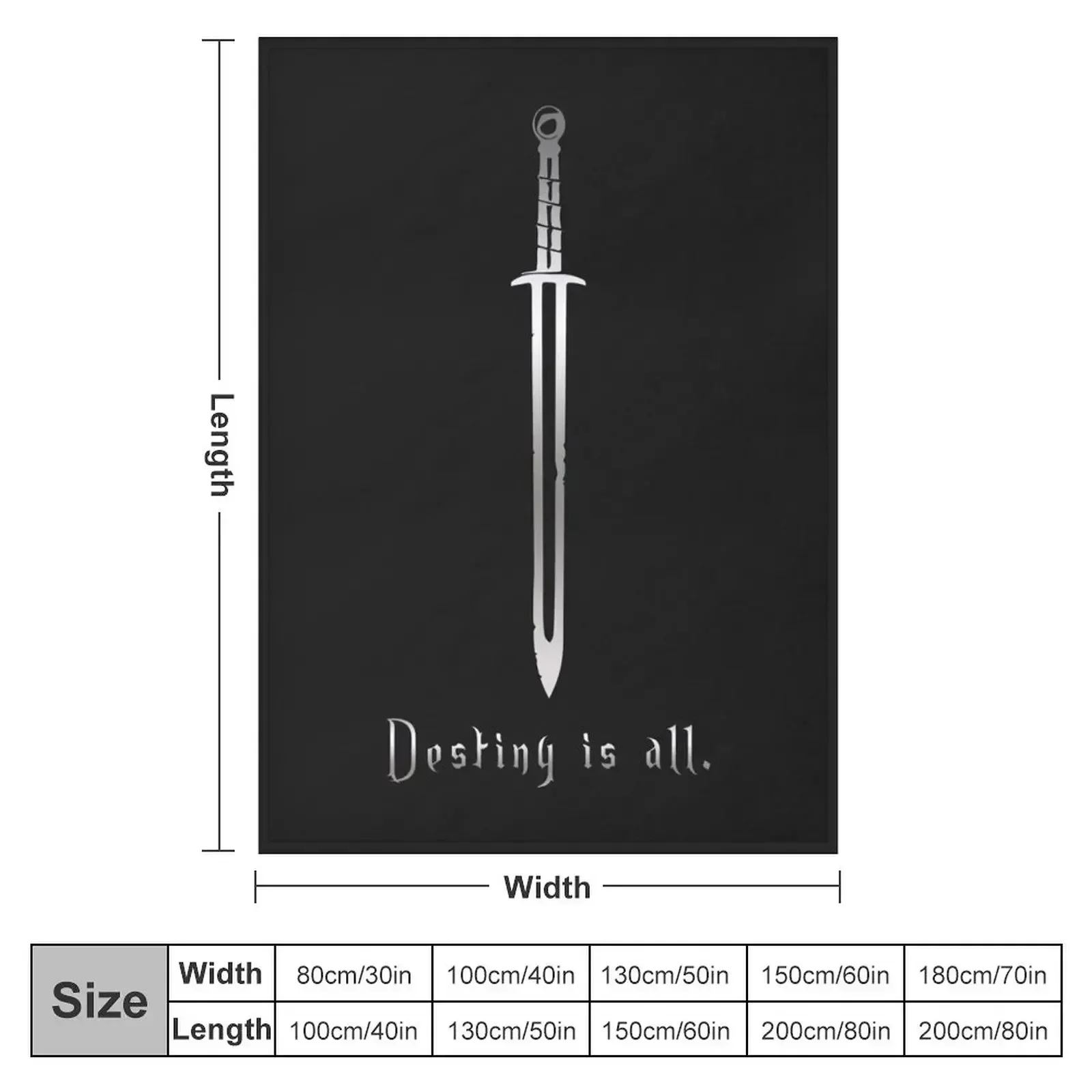 The Last Kingdom - Destiny is all Throw Blanket couch cozy soft plush fuzzy picnic outdoor blanket